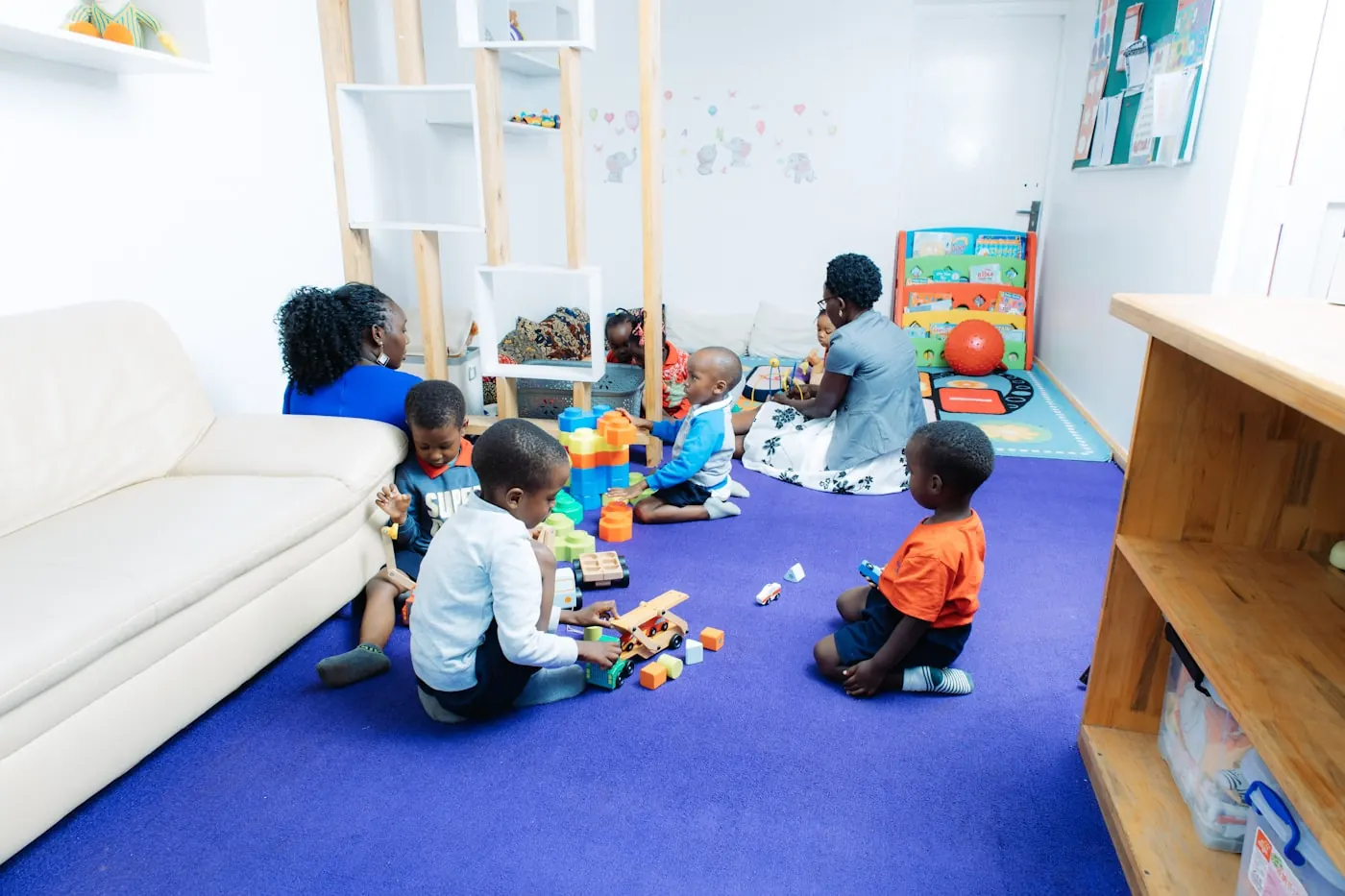 An open play session at a free camp.
